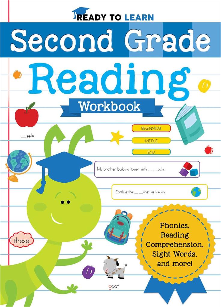 Ready to Learn: Second Grade Reading Workbook: Phonics Reading Comprehension Sight Words and More!