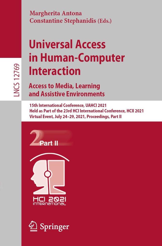 Universal Access in Human-Computer Interaction. Access to Media Learning and Assistive Environments