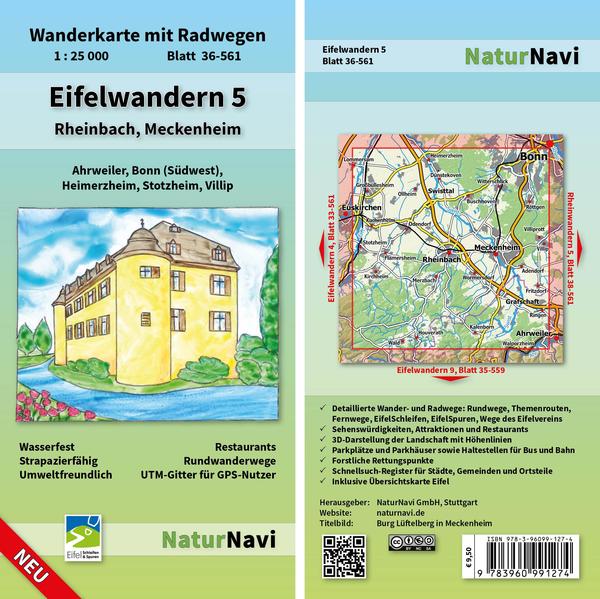 Eifelwandern 5 - Rheinbach Meckenheim 1 : 25 000