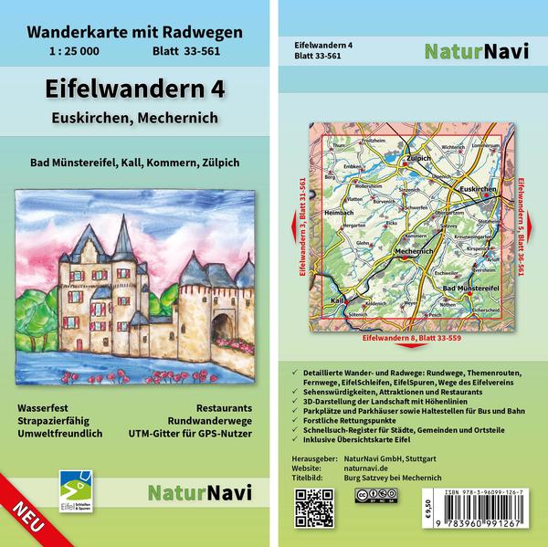 Eifelwandern 4 - Euskirchen Mechernich 1 : 25 000