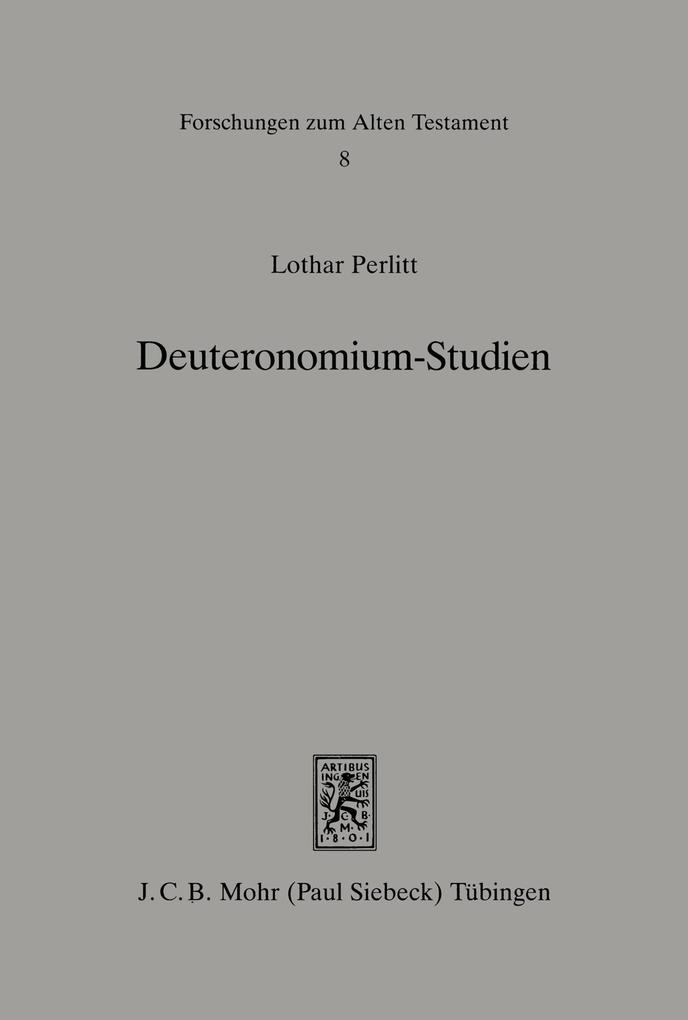 Deuteronomium-Studien