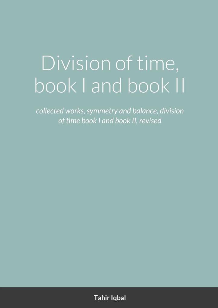 Division of time book I and book II