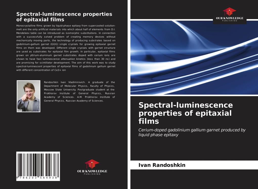 Spectral-luminescence properties of epitaxial films