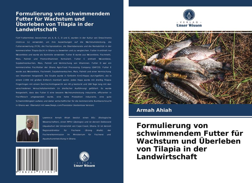 Formulierung von schwimmendem Futter für Wachstum und Überleben von Tilapia in der Landwirtschaft
