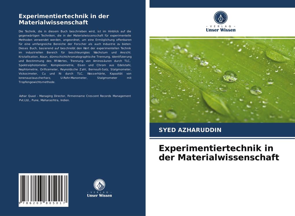 Experimentiertechnik in der Materialwissenschaft