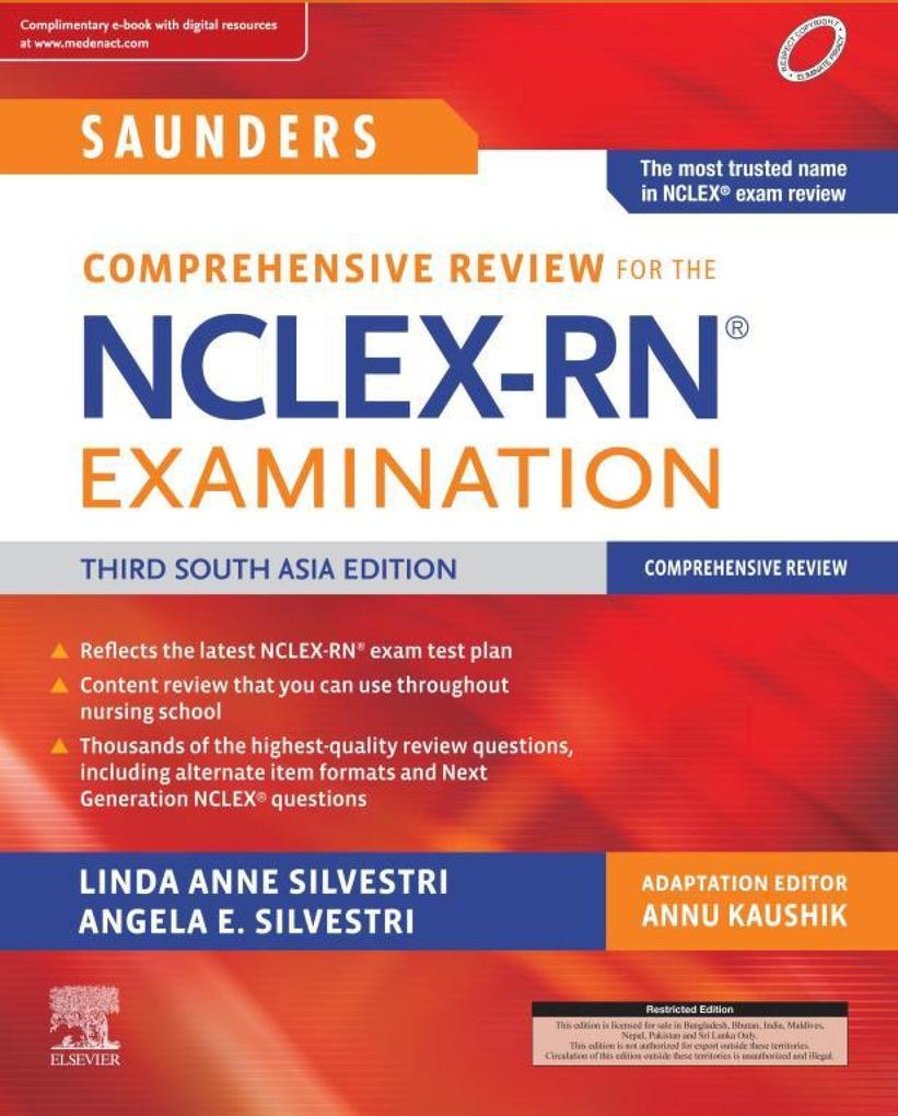 Saunders Comprehensive Review for the NCLEX-RN Examination Third South Asian Edition-E-book