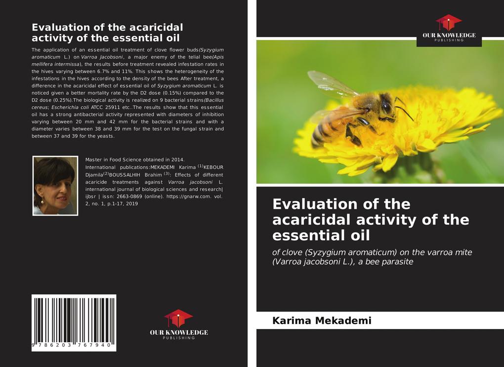 Evaluation of the acaricidal activity of the essential oil