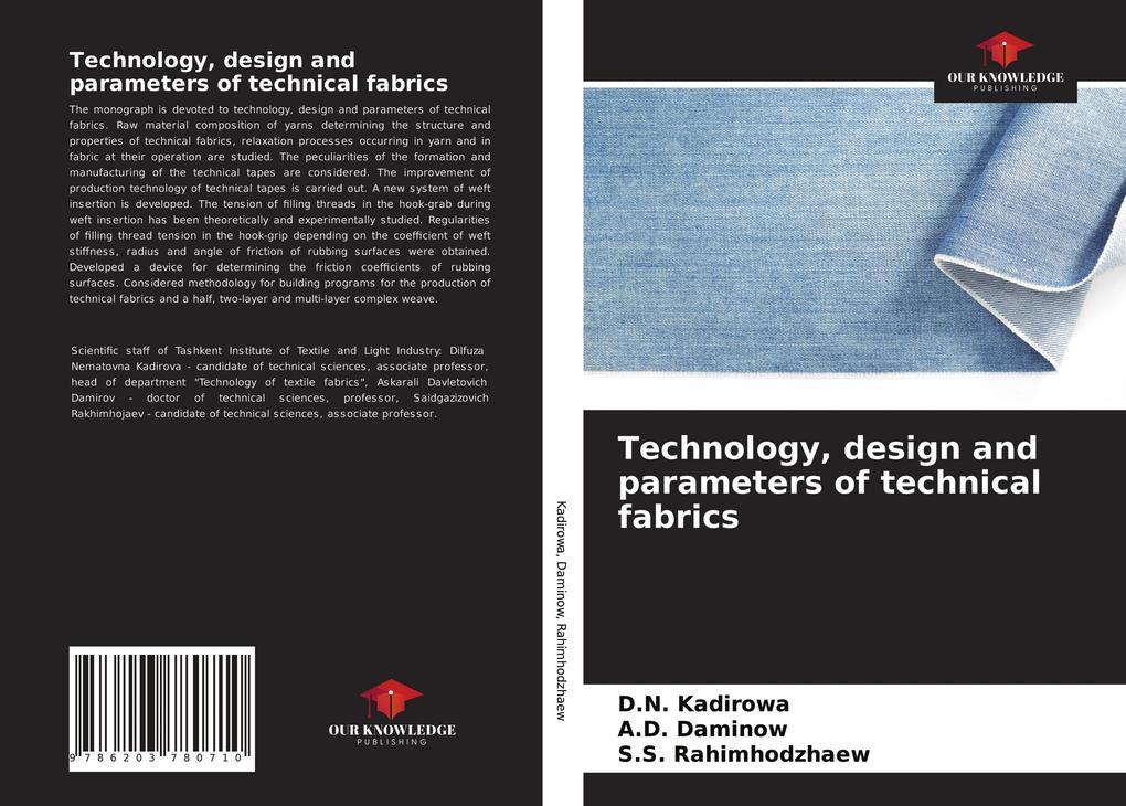 Technology design and parameters of technical fabrics