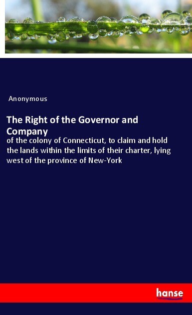 The Right of the Governor and Company