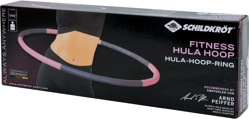 Schildkröt Fitness - Fitness-Hoop 90cm Grau Rosa