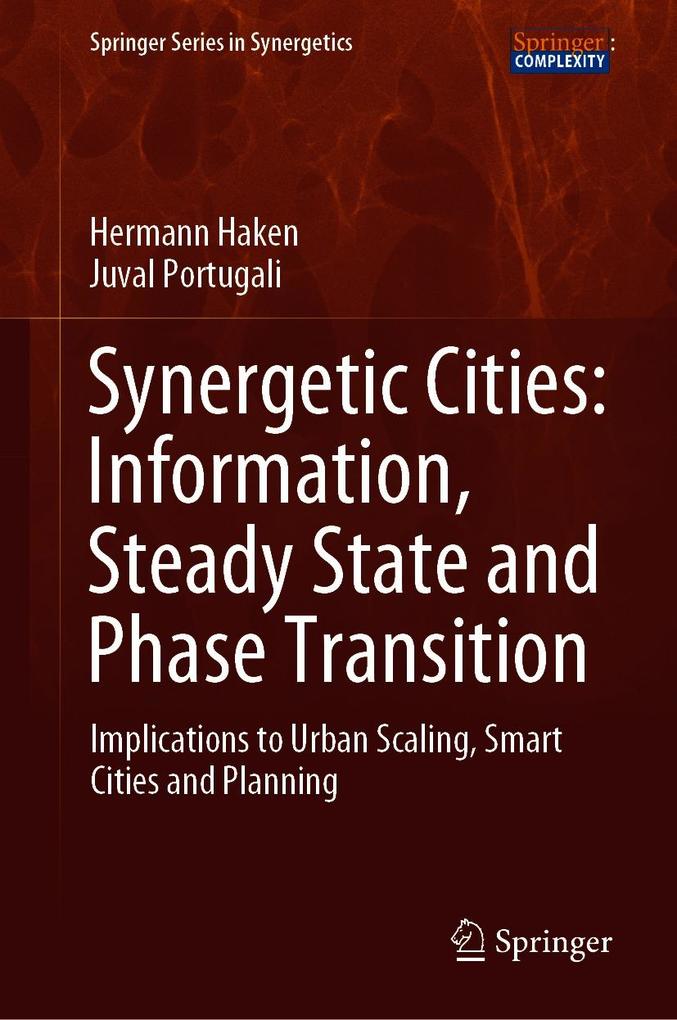 Synergetic Cities: Information Steady State and Phase Transition