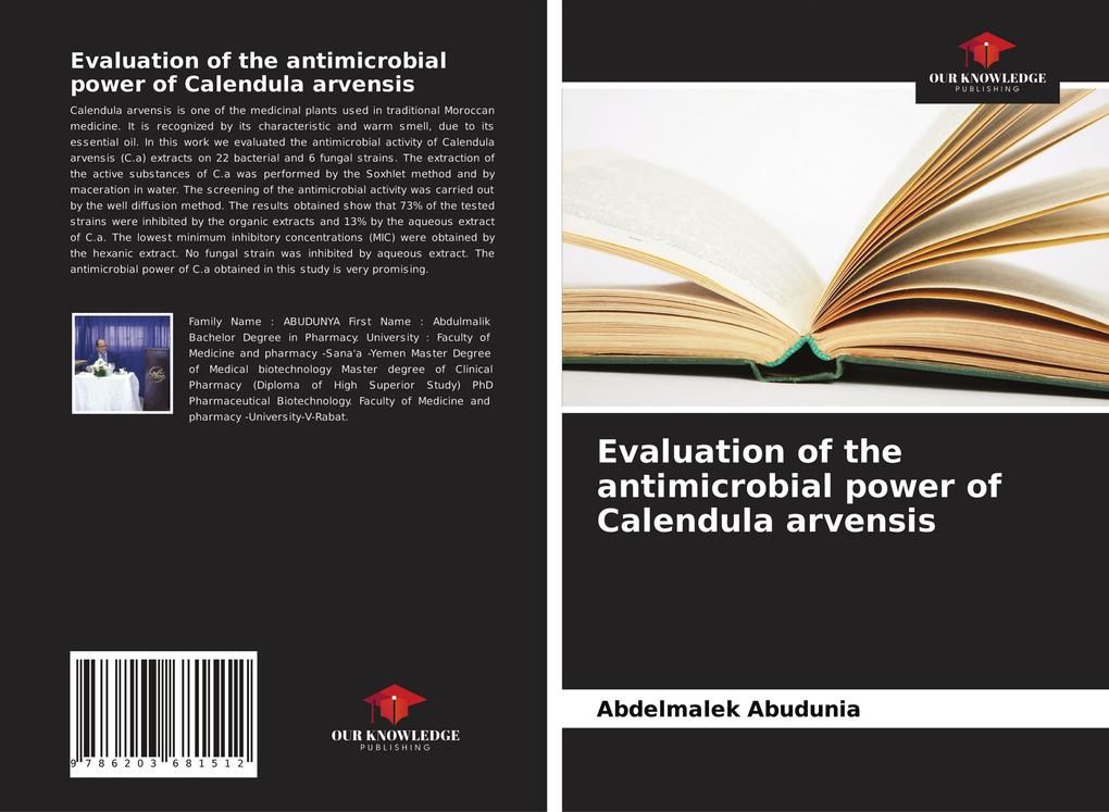 Evaluation of the antimicrobial power of Calendula arvensis
