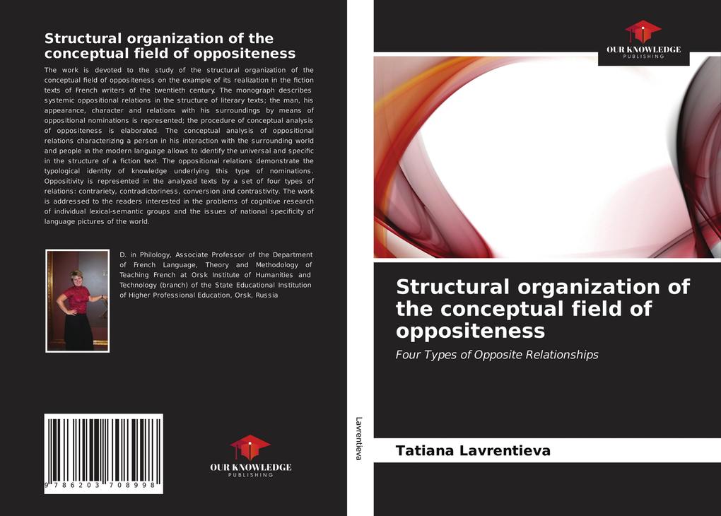 Structural organization of the conceptual field of oppositeness