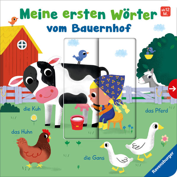 Image of Meine ersten Wörter vom Bauernhof - Sprechen lernen mit großen Schiebern und Sachwissen für Kinder ab 12 Monaten