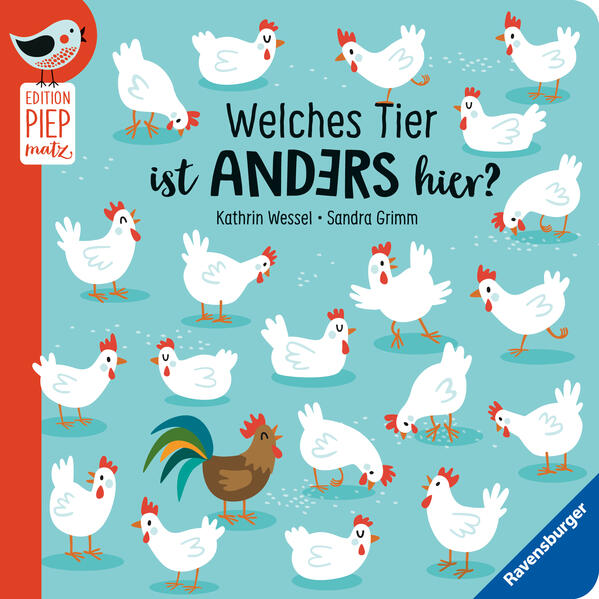 Image of Welches Tier ist anders hier? - Unterschiede finden mit lustigen Tieren für Kinder ab 18 Monaten