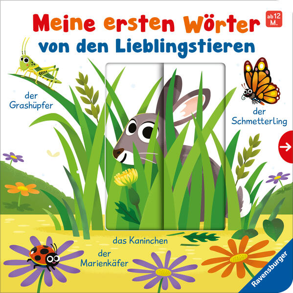 Image of Meine ersten Wörter von den Lieblingstieren - Sprechen lernen mit großen Schiebern und Sachwissen für Kinder ab 12 Monaten