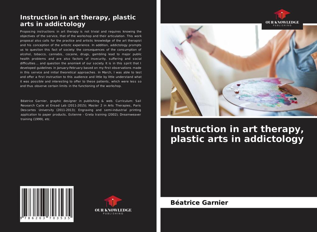 Instruction in art therapy plastic arts in addictology