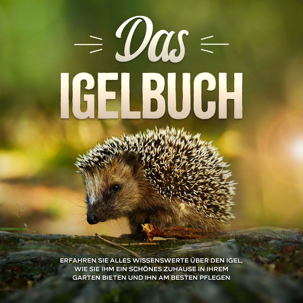 Das Igelbuch: Erfahren Sie alles Wissenswerte über den Igel wie Sie ihm ein schönes Zuhause in Ihrem Garten bieten und ihn am besten pflegen