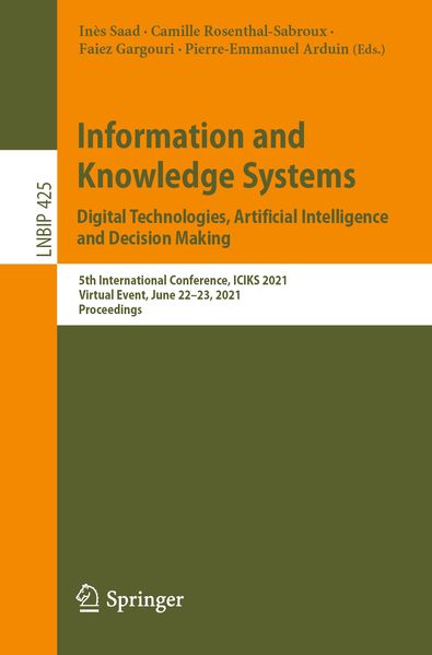 Information and Knowledge Systems. Digital Technologies Artificial Intelligence and Decision Making