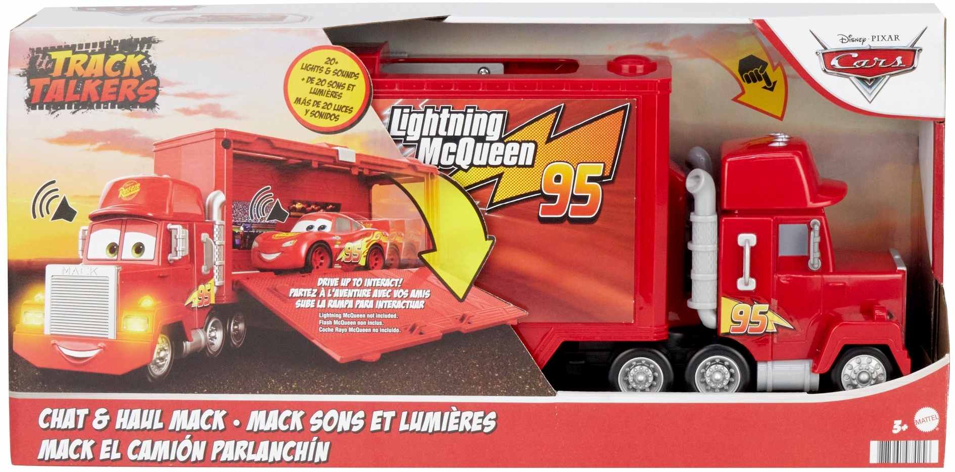 Image of Mattel - Disney Pixar Cars Track Talkers Mack Truck