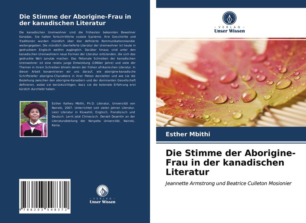 Die Stimme der Aborigine-Frau in der kanadischen Literatur