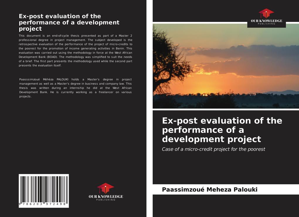 Ex-post evaluation of the performance of a development project