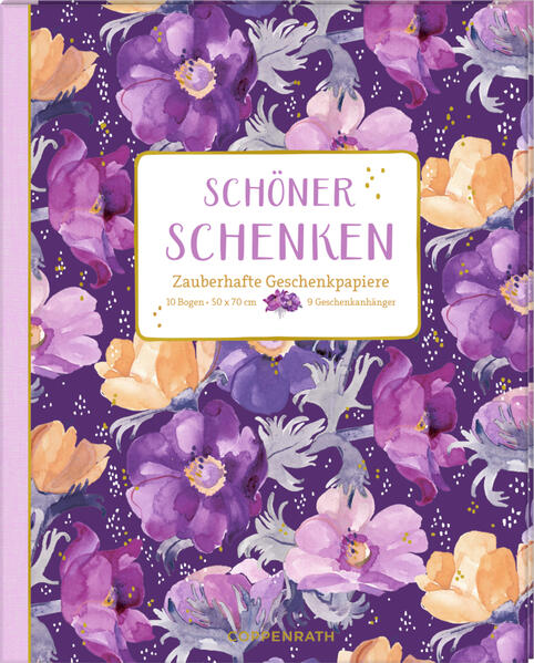 Coppenrath - All about - Geschenkpapier-Buch - Schöner schenken - All about purple