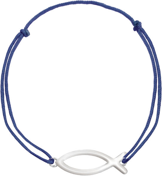 Image of Armband - mit Fischanhänger (versilbert)