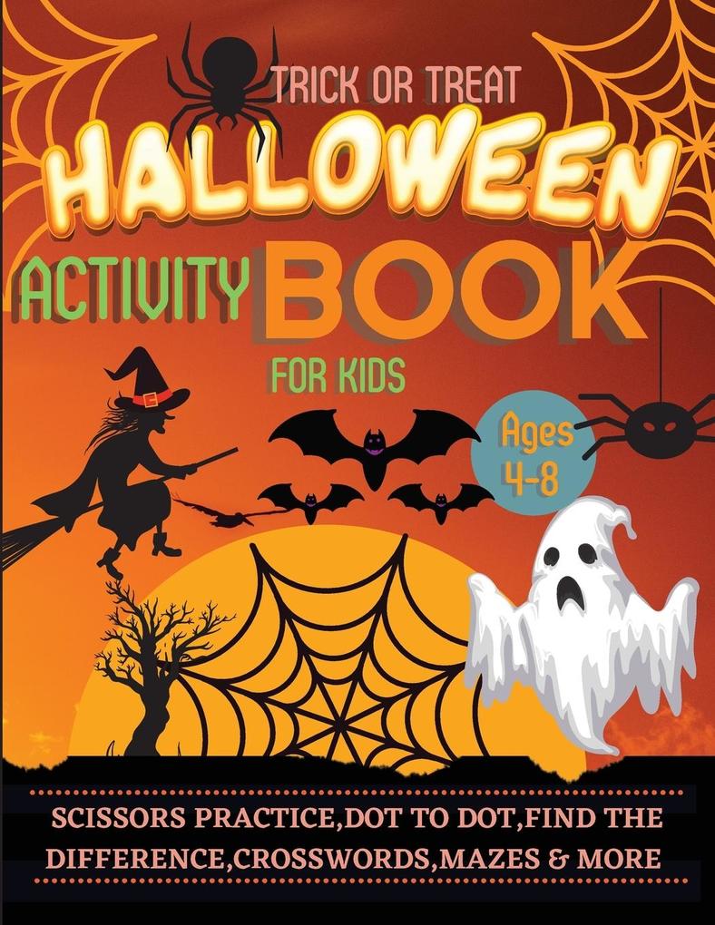 Image of Halloween Activity Book for Kids Ages 4-8