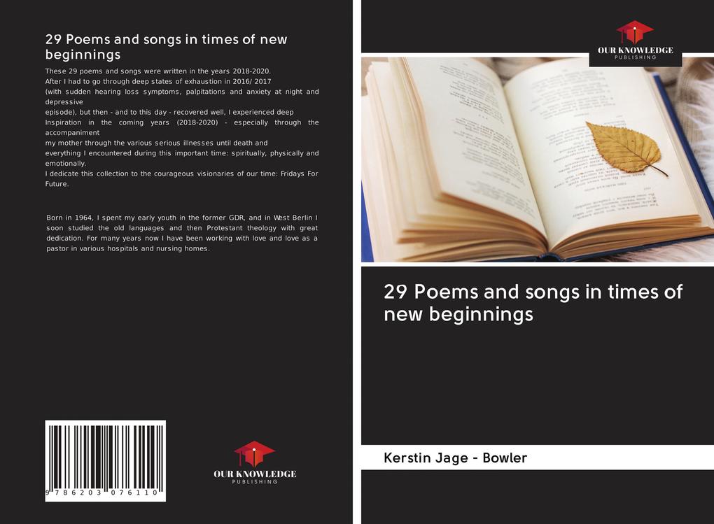 29 Poems and songs in times of new beginnings