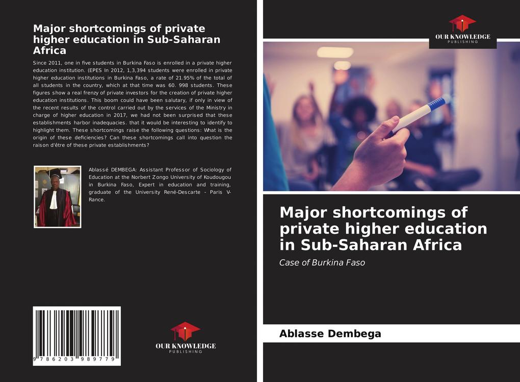 Major shortcomings of private higher education in Sub-Saharan Africa