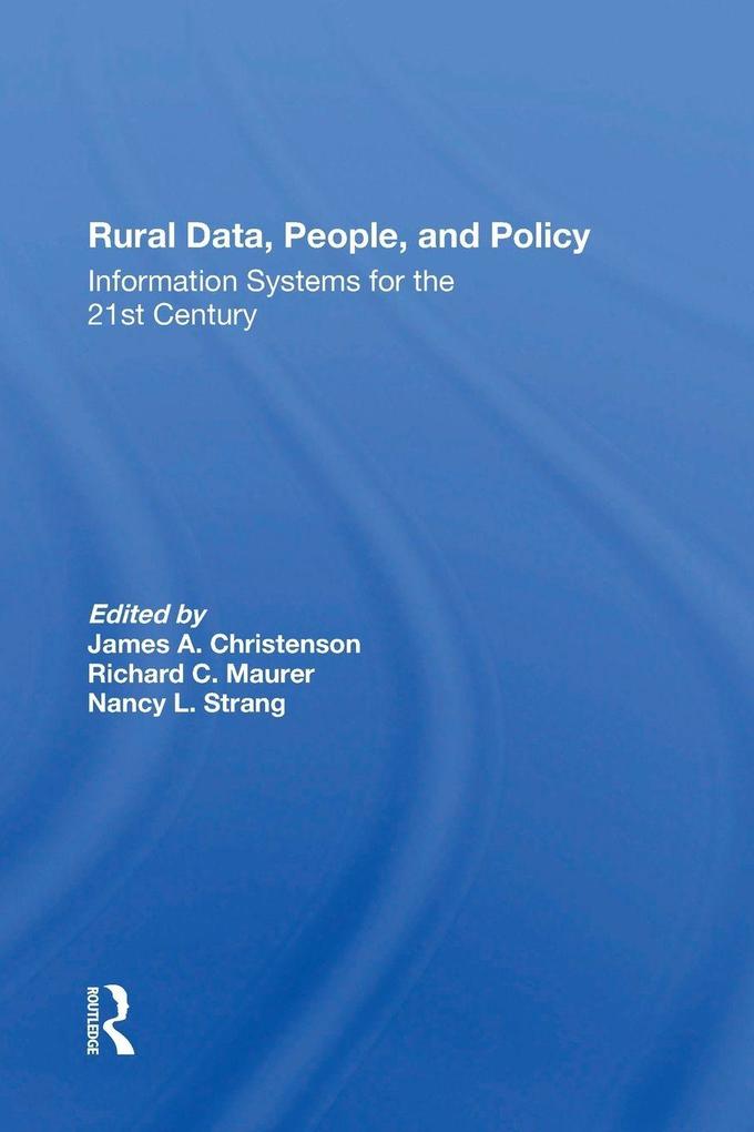 Rural Data People And Policy