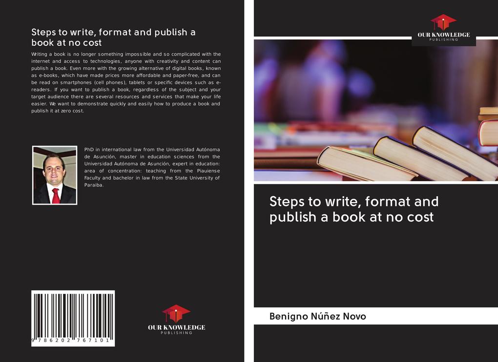 Steps to write format and publish a book at no cost