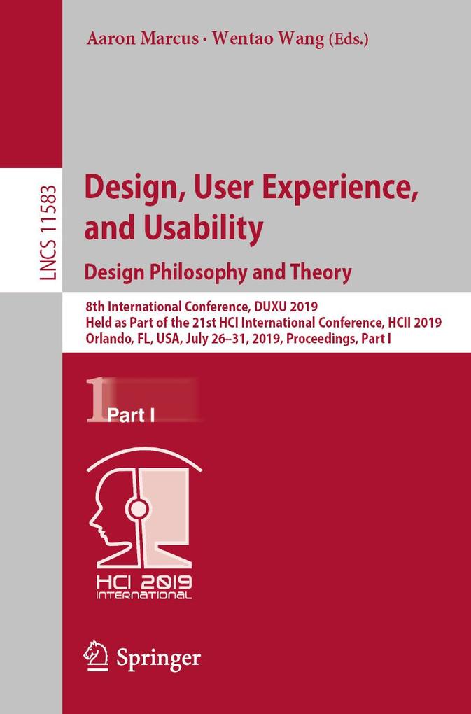 Design User Experience and Usability. Design Philosophy and Theory