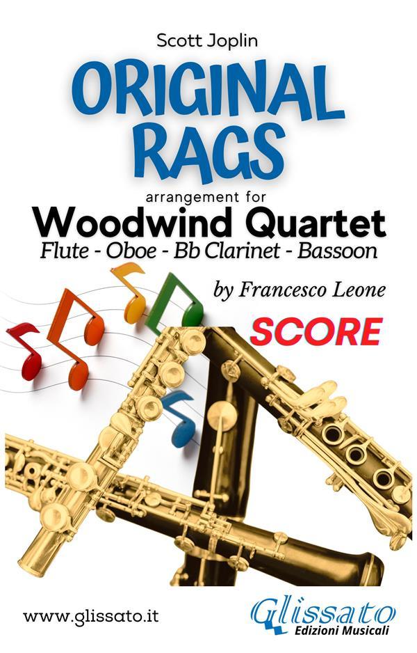 Woodwind Quartet sheet music: Original Rags (score)