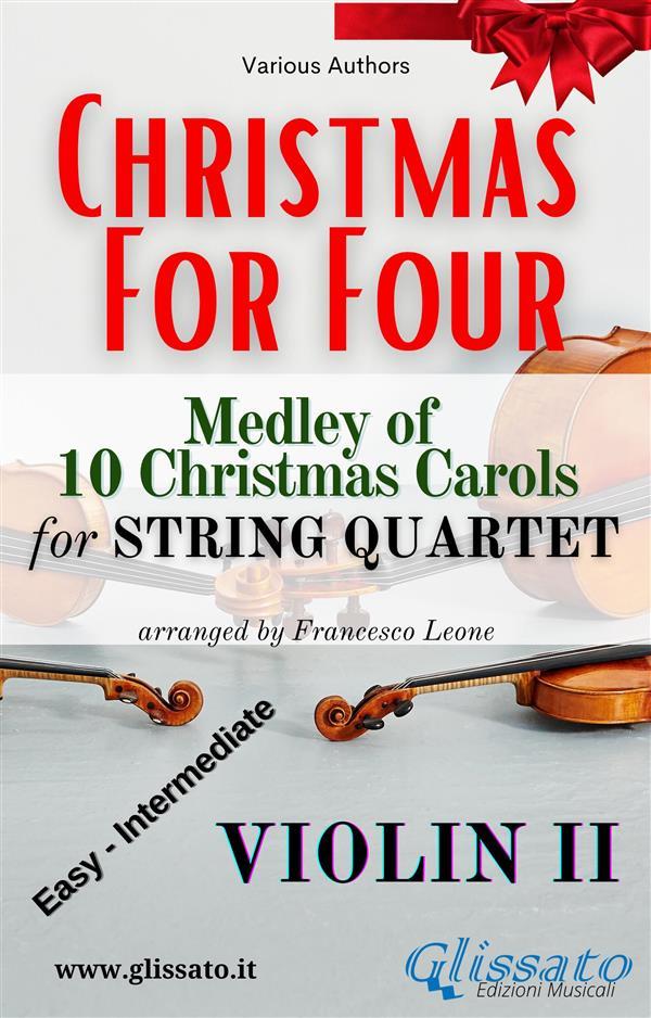 Violin II part - String Quartet Medley Christmas for four