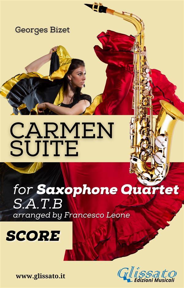 Carmen Suite for Sax Quartet (score)