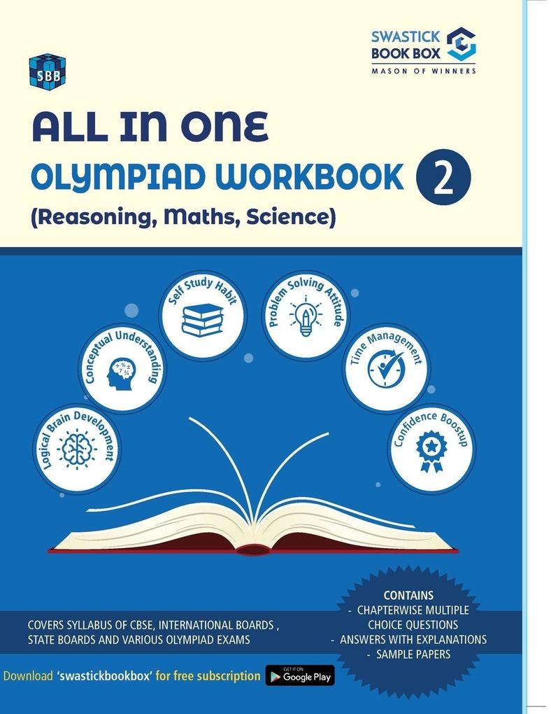 All in One Olympiad Workbook for Reasoning Maths & Science - Class 2