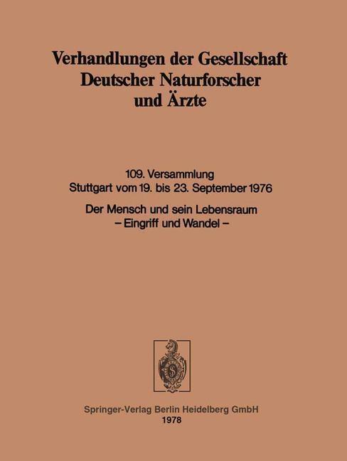 Der Mensch und sein Lebensraum