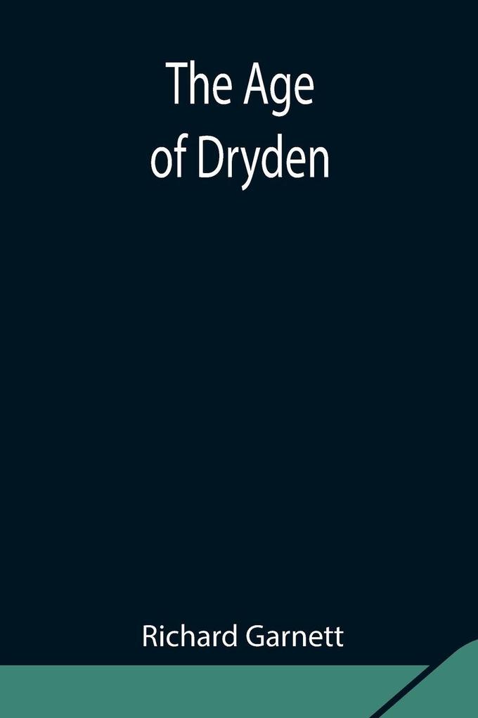 The Age Of Dryden