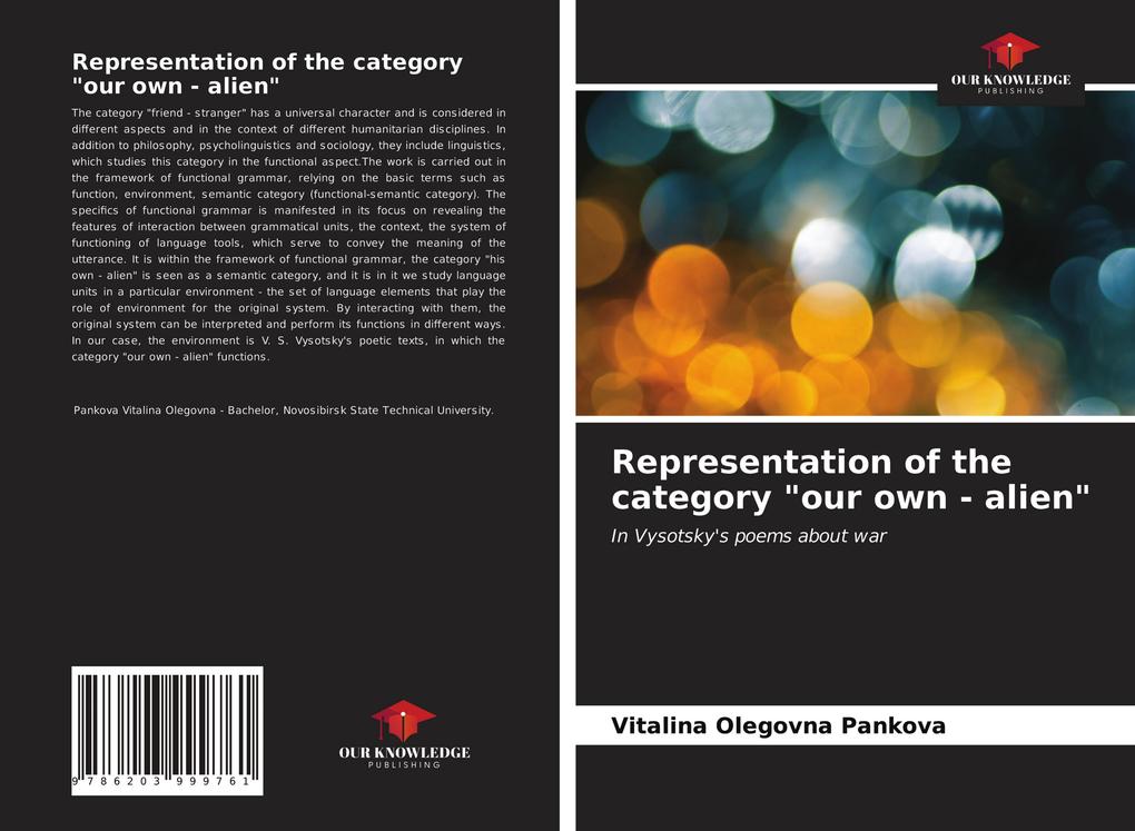 Representation of the category 'our own - alien'