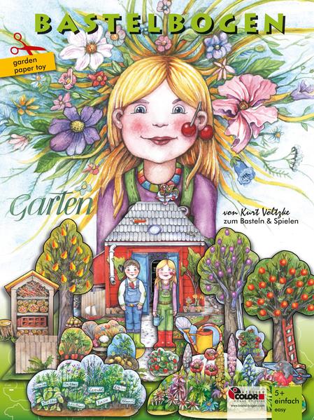Garten basteln Kinder 6+ Bastelbogen Ausschneidebogen