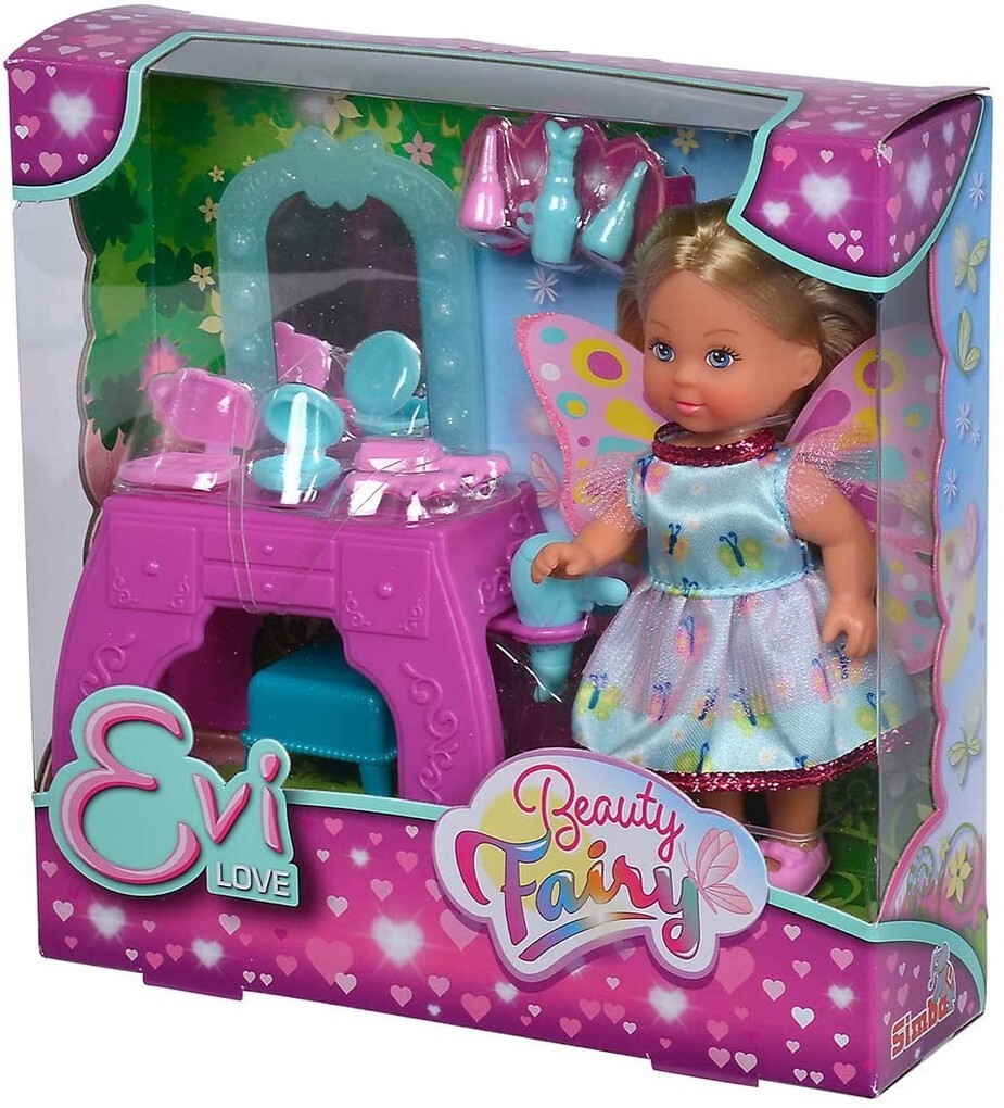 Image of Simba 105733507 - Evi Love Beauty Fairy Fee-Anziehpuppe mit Zubehör 12 cm