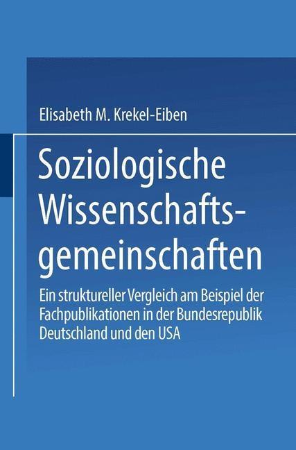 Soziologische Wissenschaftsgemeinschaften