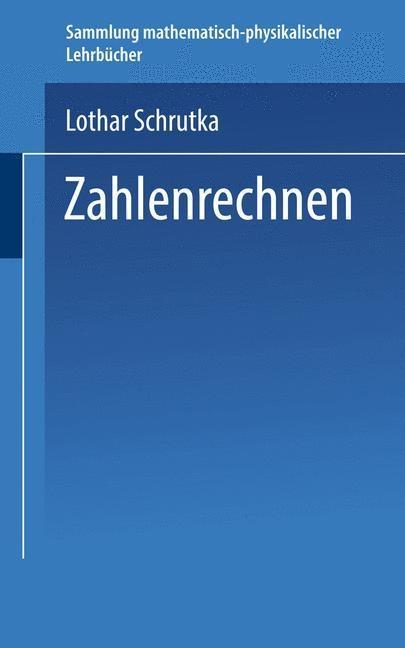 Zahlenrechnen - Lothar Schrutka