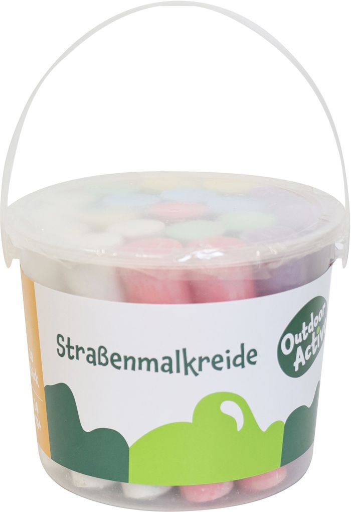 Vedes Großhandel GmbH - Ware Outdoor Active Straßenmalkreide Im Eimer 20 Stück
