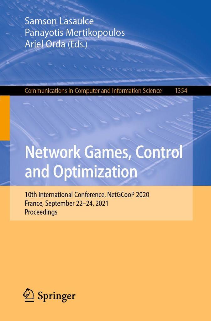 Network Games Control and Optimization