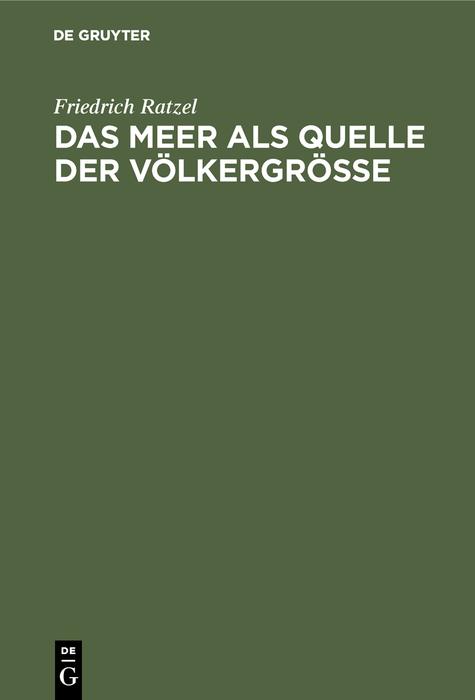 Das Meer als Quelle der Völkergröße