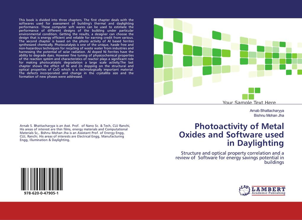 Photoactivity of Metal Oxides and Software used in Daylighting