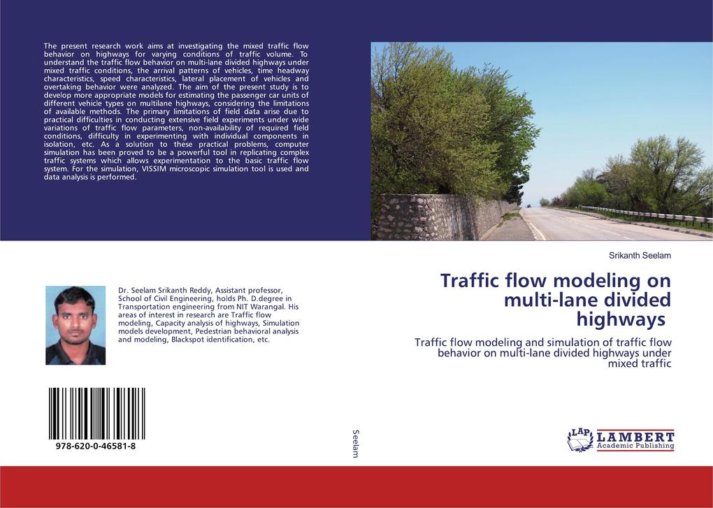 Traffic flow modeling on multi-lane divided highways